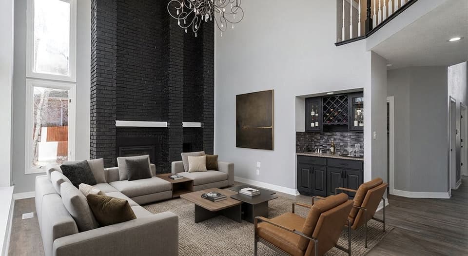 Virtual Staging Art staged result for comparison photo 1