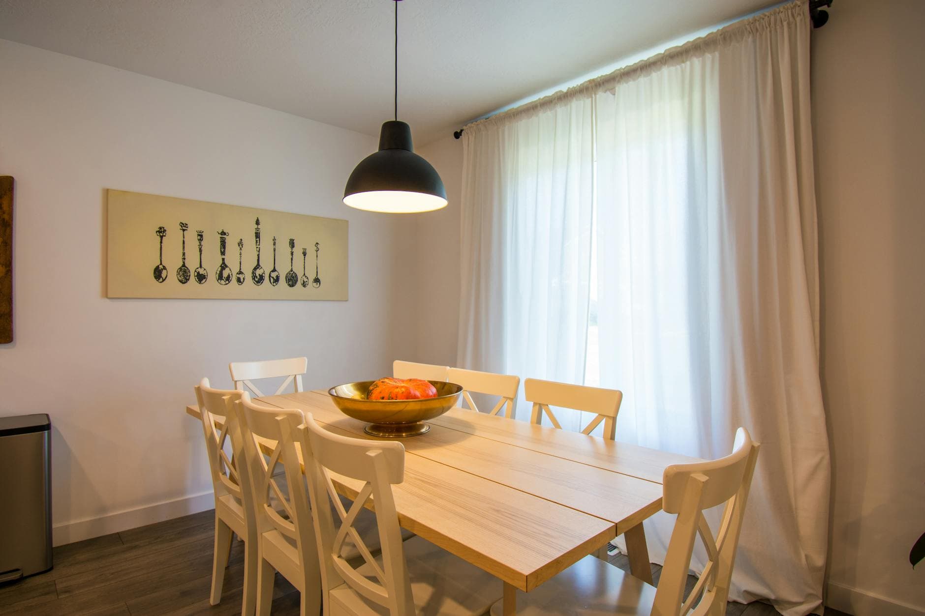 AI virtual staging result: modern living room ready for a real estate listing