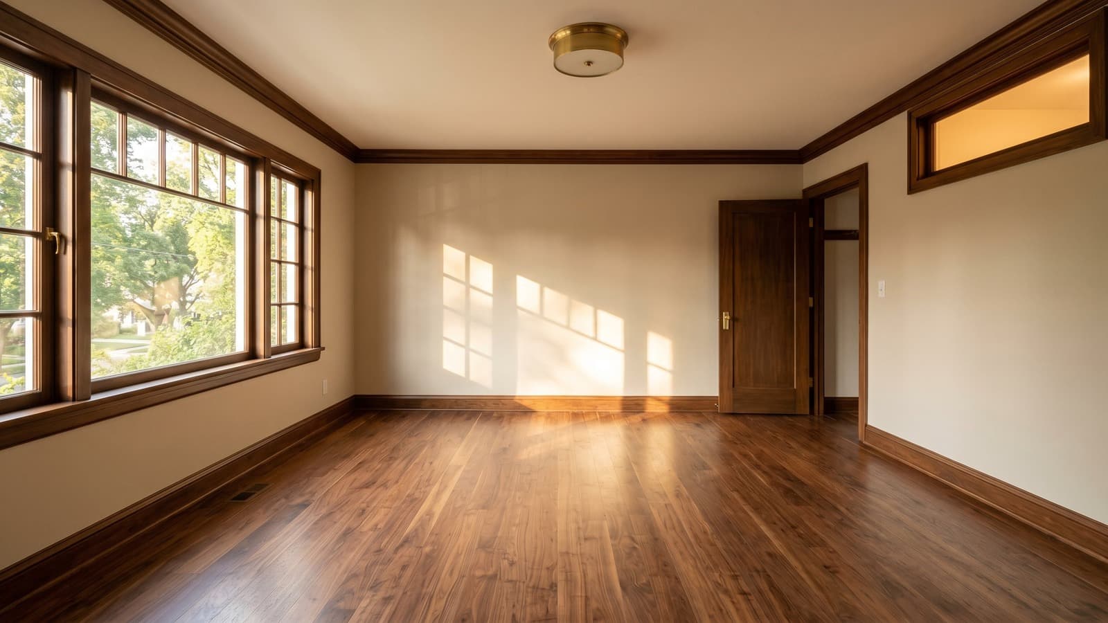 Bedroom Virtual Staging Before and After Examples Mid-Century Modern Before