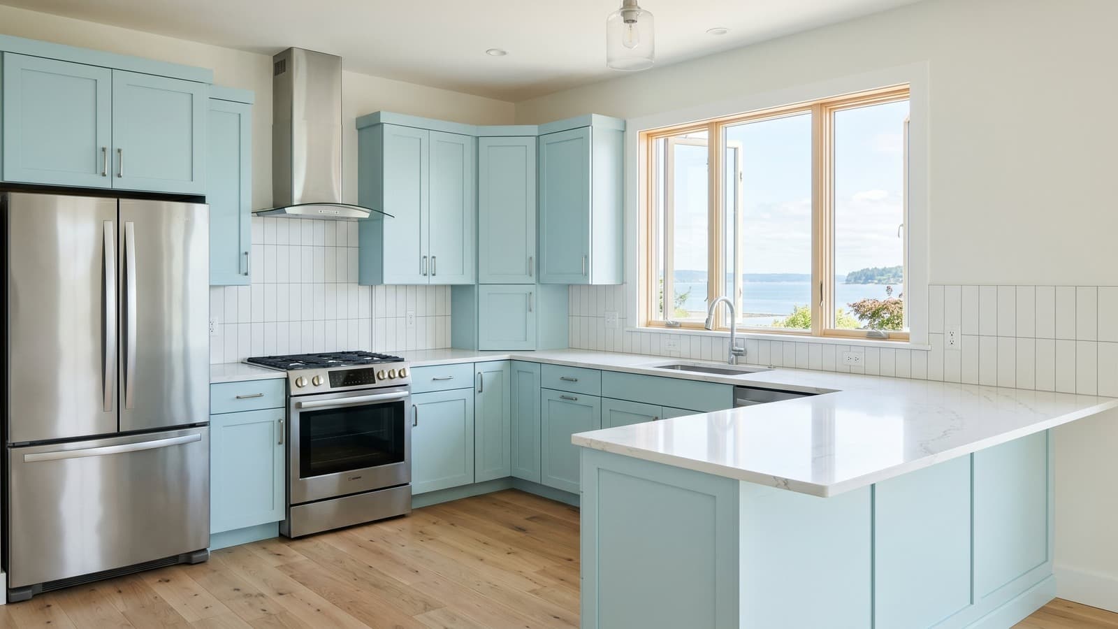 Kitchen Virtual Staging Before and After Examples Coastal Before