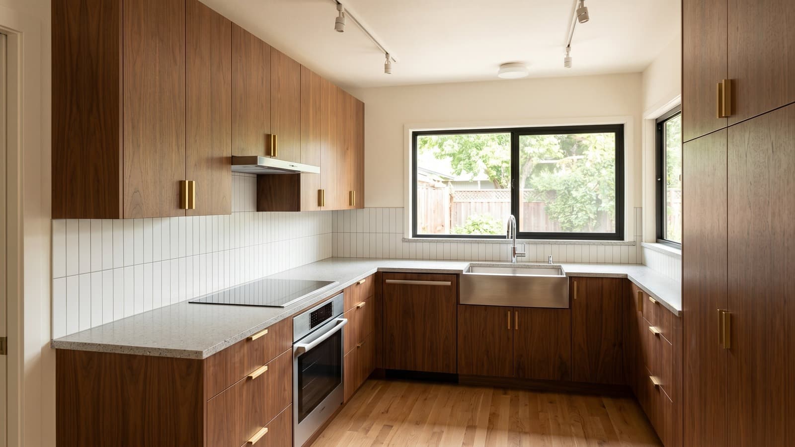 Kitchen Virtual Staging Before and After Examples Mid-Century Modern Before