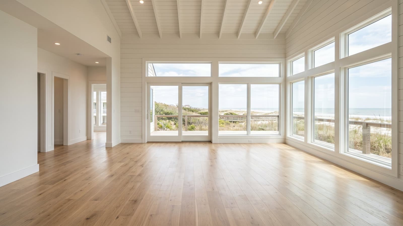 Living Room Virtual Staging Before and After Examples Coastal Before