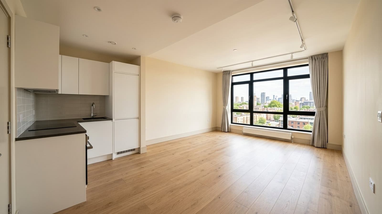 Studio Apartment Virtual Staging Before and After Examples Modern Before