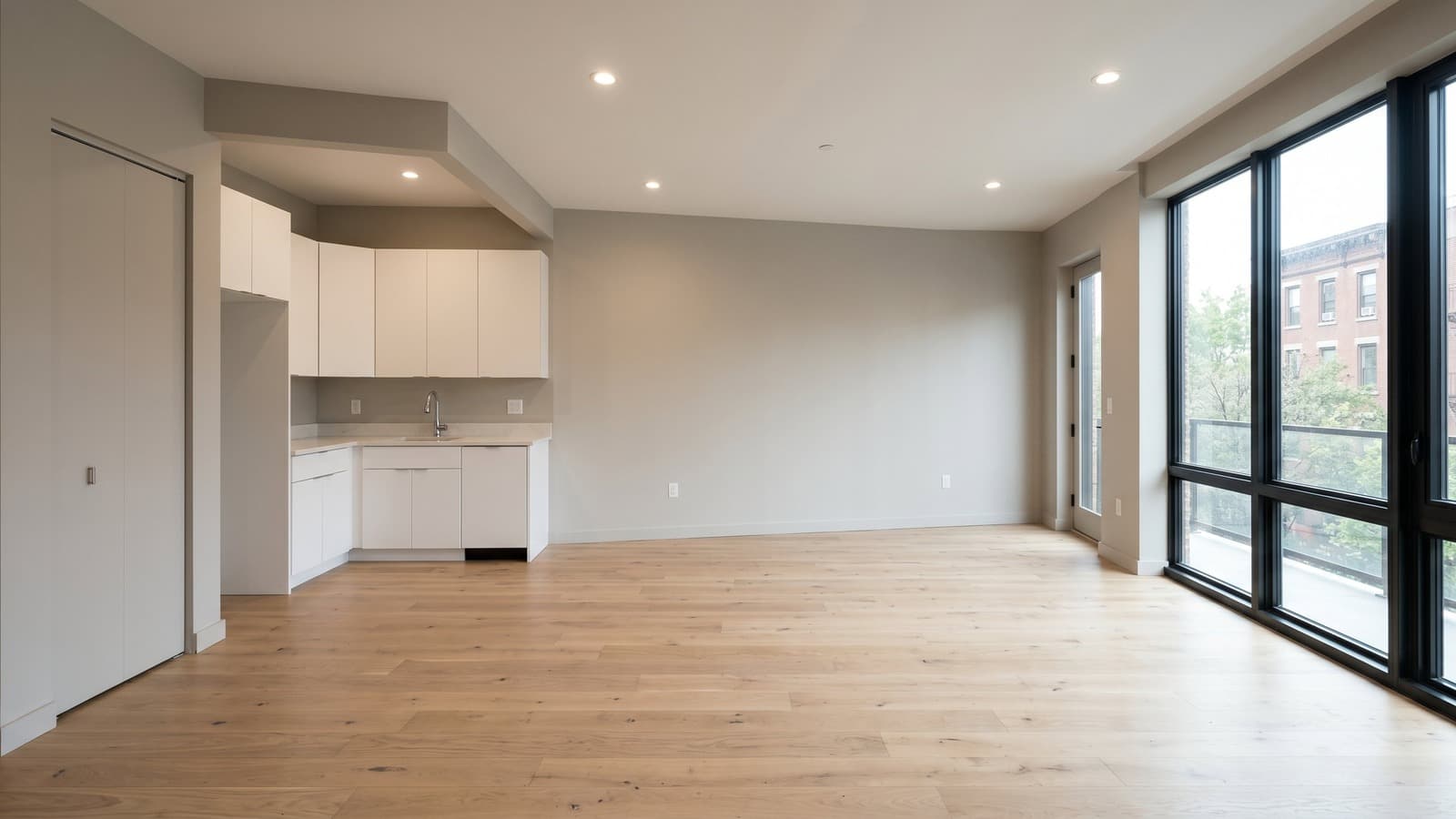 Studio Apartment Virtual Staging Before and After Examples Modern Before