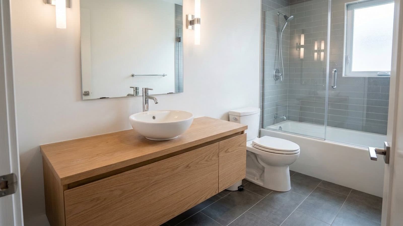 Occupied Home Furniture Removal Before and After Examples Bathroom After