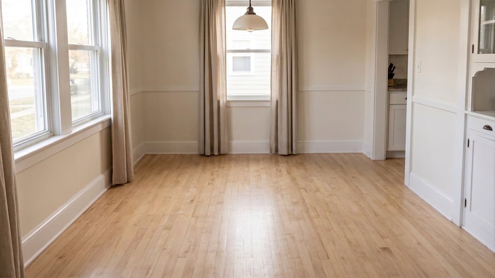 Occupied Home Furniture Removal Before and After Examples Dining room After