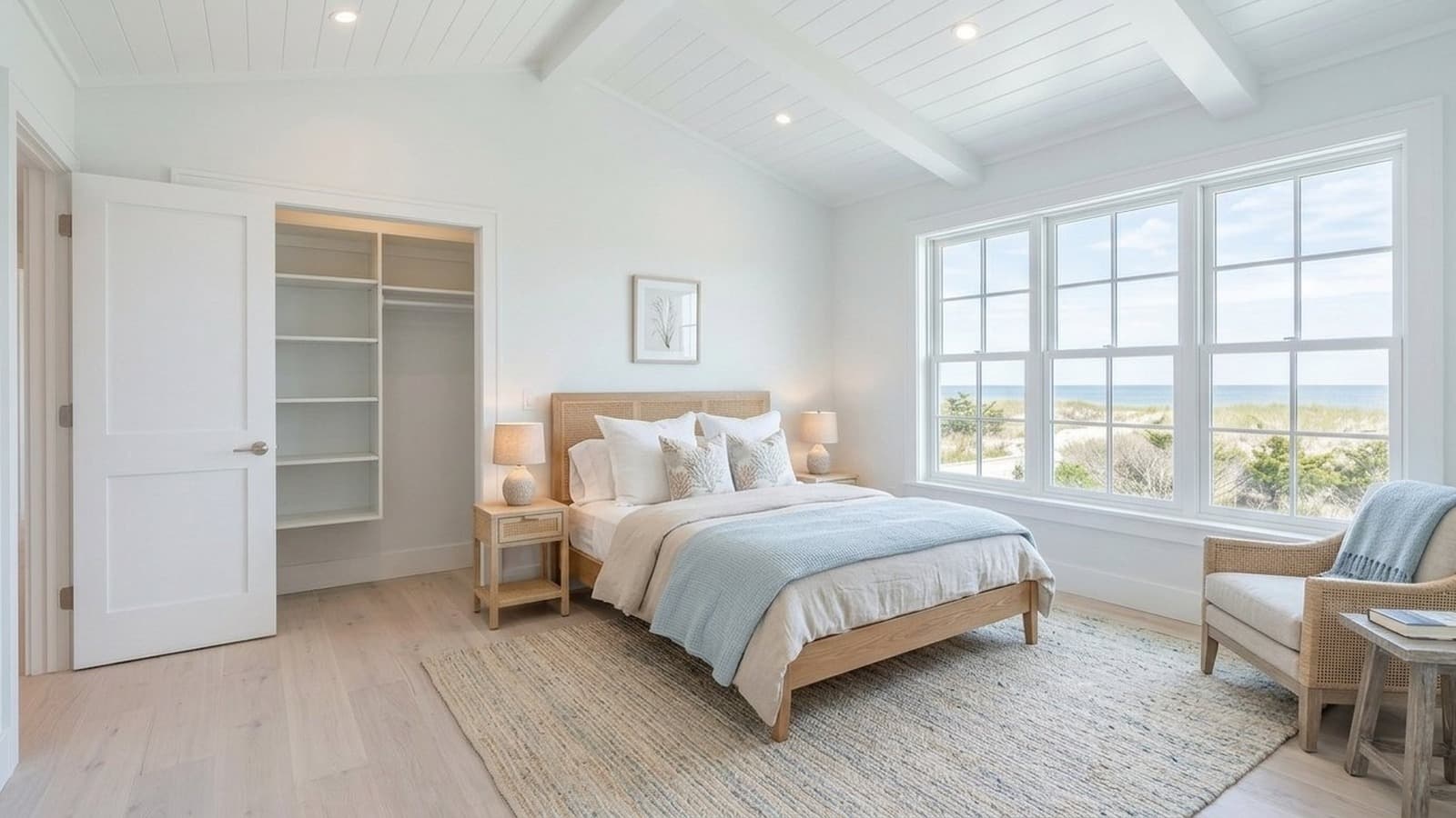 Bedroom Virtual Staging Before and After Examples Coastal After