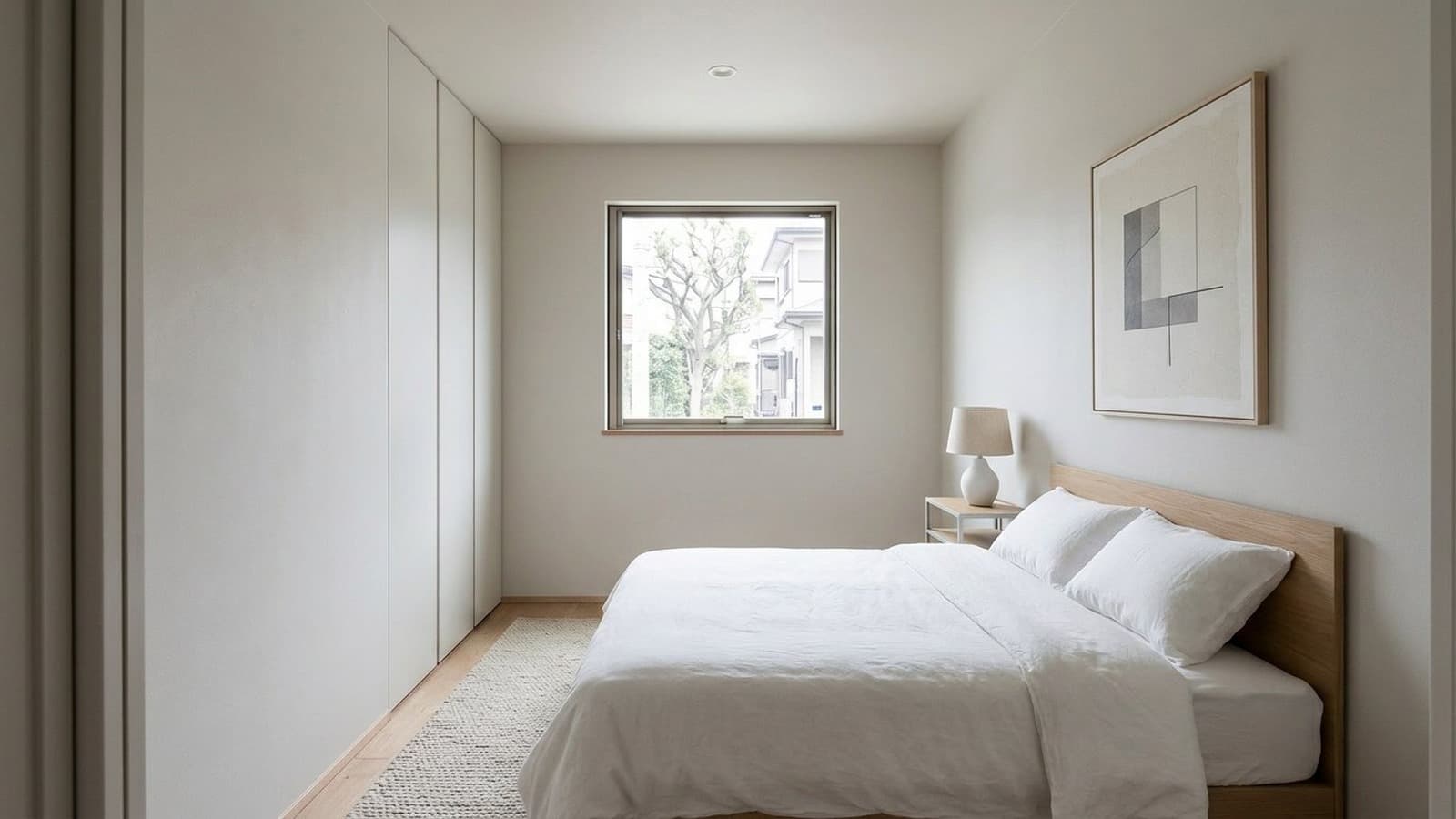 Bedroom Virtual Staging Before and After Examples Minimalist After