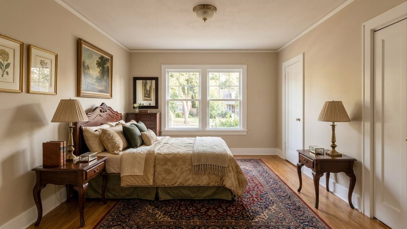 Bedroom Virtual Staging Before and After Examples Traditional After