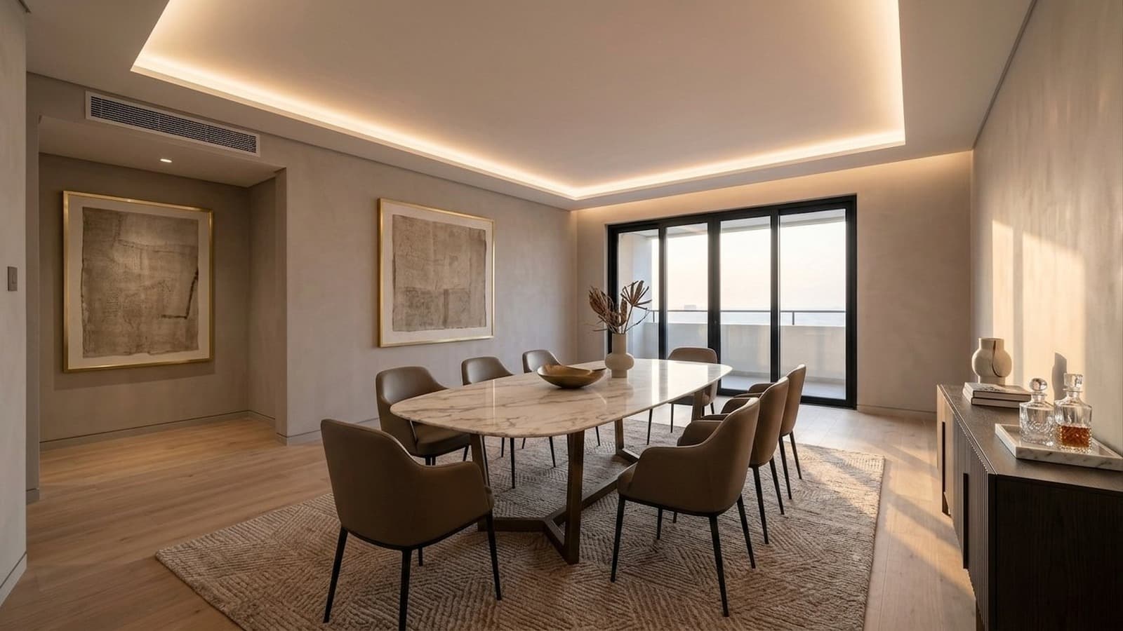 Dining Room Virtual Staging Before and After Examples Luxury After