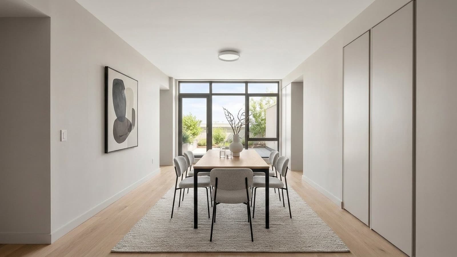 Dining Room Virtual Staging Before and After Examples Minimalist After