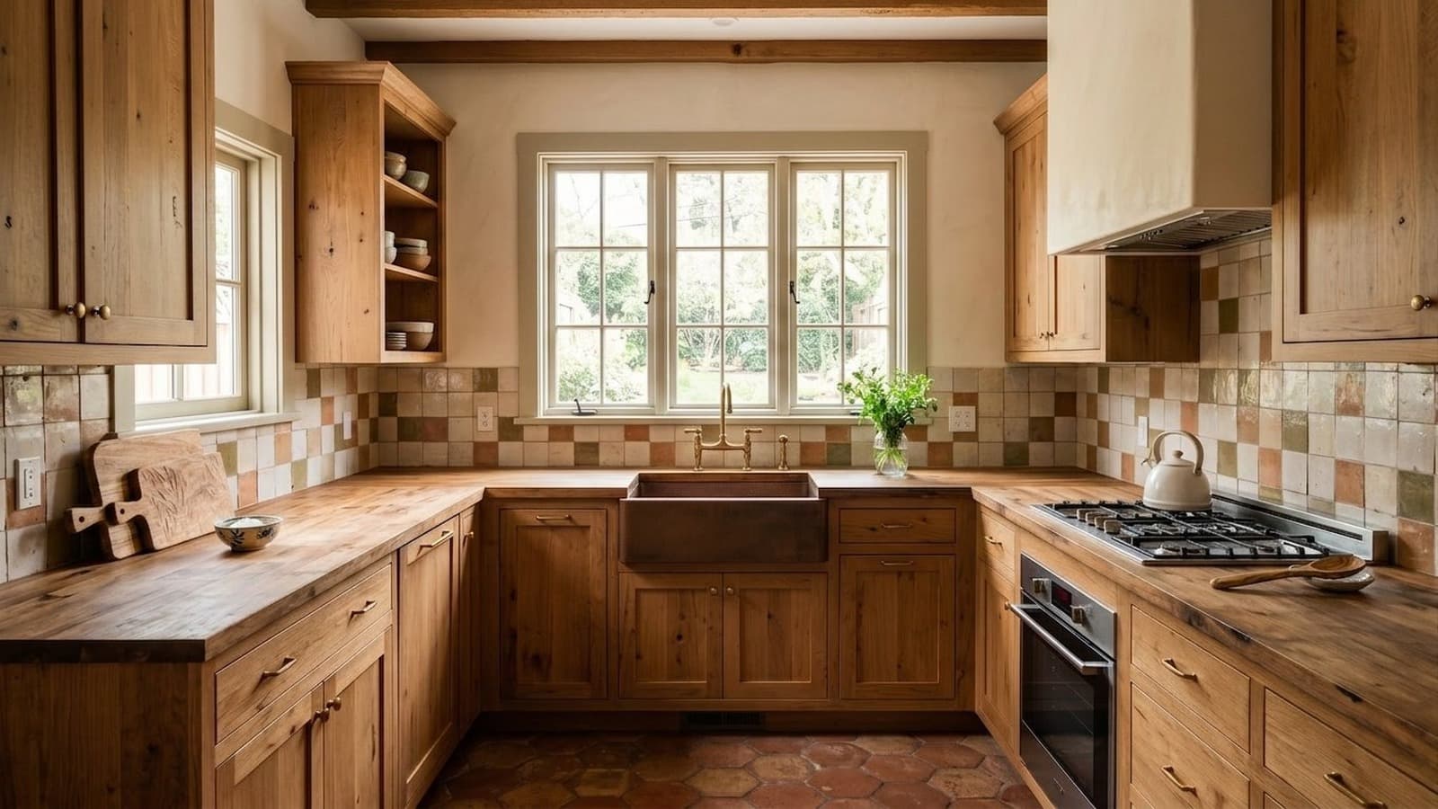 Kitchen Virtual Staging Before and After Examples Bohemian After