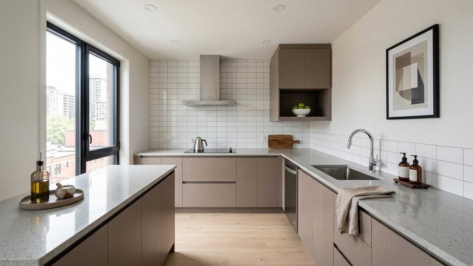 High-quality staged kitchen listing photo