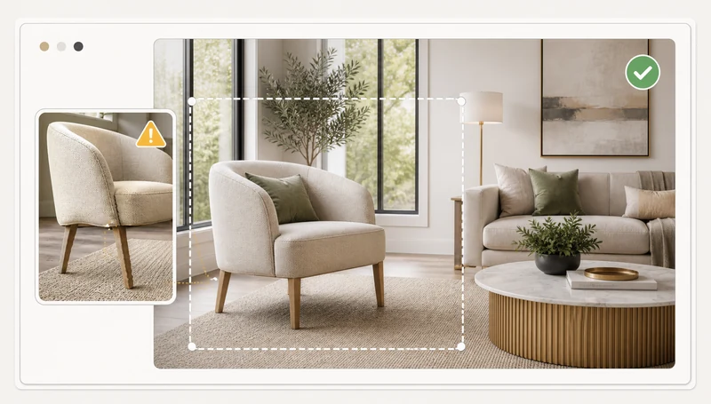Troubleshooting view for identifying and correcting a rendering issue